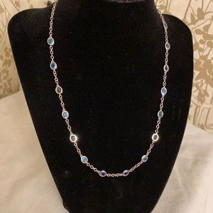 London Blue Necklace in 925 silver in EUC